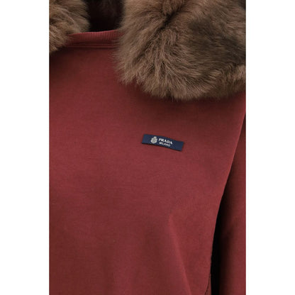 Prada Bordeaux Cotton Sweatshirt