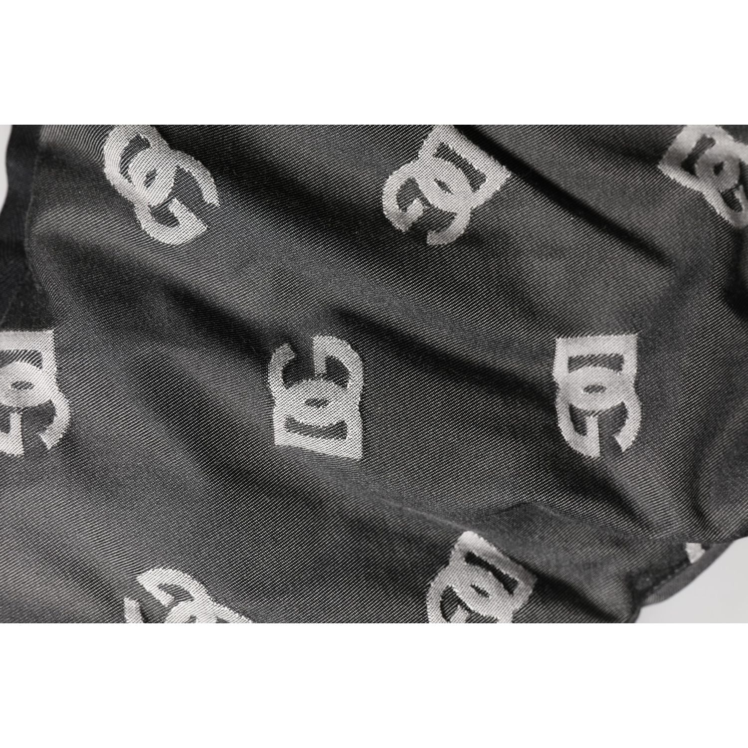 Dolce & Gabbana Black Logo Print Whole Head Wrap Capello Hat