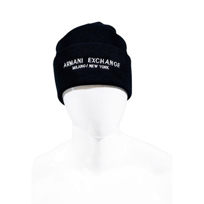 Armani Exchange Blue Polyester Cap (Baseball Hat)