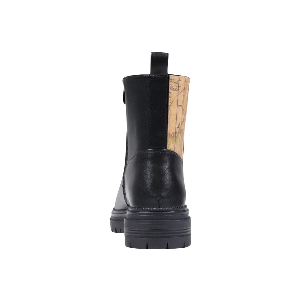 Alviero Martini Prima Classe Black Polyethylene Ankle Boots