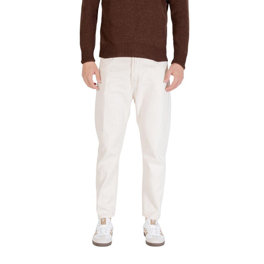 Gianni Lupo Cream Cotton Relaxed Fit Jeans 1728,71956299936,Clothing,Cream,Gianni Lupo,IT44 | XS,IT52 | XL,Jeans Denim - Clothing,Men,New with tags,Relaxed Fit Jeans - Jeans Denim - Clothing