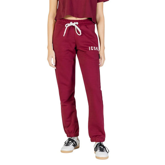 Icon Bordeaux Cotton Joggers (Workout Pants) 1728,71956299936,Bordeaux,Clothing,Icon,IT40|S,Joggers (workout pants) - Sportswear - Clothing,New with tags,Sportswear - Clothing,Women
