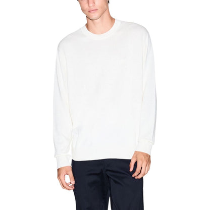 Armani Exchange Cream Viscose Sweatshirt 1728,71956299936,Armani Exchange,Clothing,Cream,IT48 | L,IT52 | XL,IT54 | XXL,Men,New with tags,Sweaters - Clothing,Sweatshirts - Sweaters - Clothing