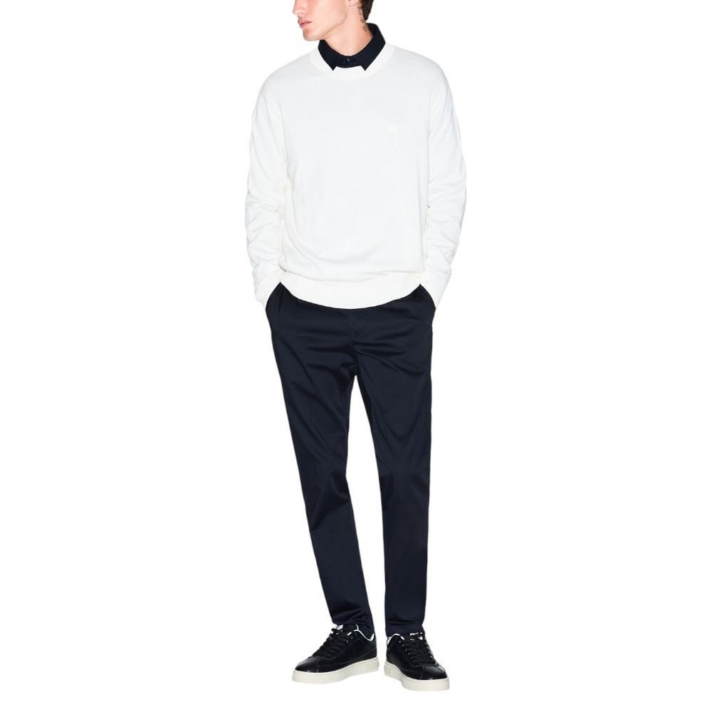 Armani Exchange Cream Viscose Sweatshirt 1728,71956299936,Armani Exchange,Clothing,Cream,IT48 | L,IT52 | XL,IT54 | XXL,Men,New with tags,Sweaters - Clothing,Sweatshirts - Sweaters - Clothing