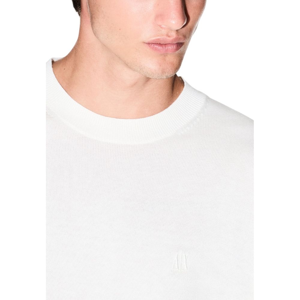 Armani Exchange Cream Viscose Sweatshirt 1728,71956299936,Armani Exchange,Clothing,Cream,IT48 | L,IT52 | XL,IT54 | XXL,Men,New with tags,Sweaters - Clothing,Sweatshirts - Sweaters - Clothing