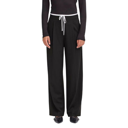 ICHI Black Polyester Pants 1728,71956299936,Black,Clothing,ICHI,IT36|XXS,IT40|S,New with tags,Pants - Clothing,Women