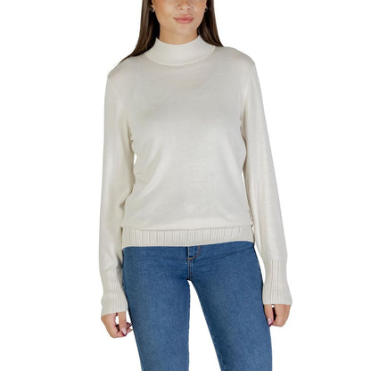 ICHI Beige Viscose Turtleneck 1728,71956299936,Beige,Clothing,ICHI,IT40|S,New with tags,Sweaters - Clothing,Turtlenecks - Sweaters - Clothing,Women