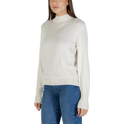 ICHI Beige Viscose Turtleneck 1728,71956299936,Beige,Clothing,ICHI,IT40|S,New with tags,Sweaters - Clothing,Turtlenecks - Sweaters - Clothing,Women