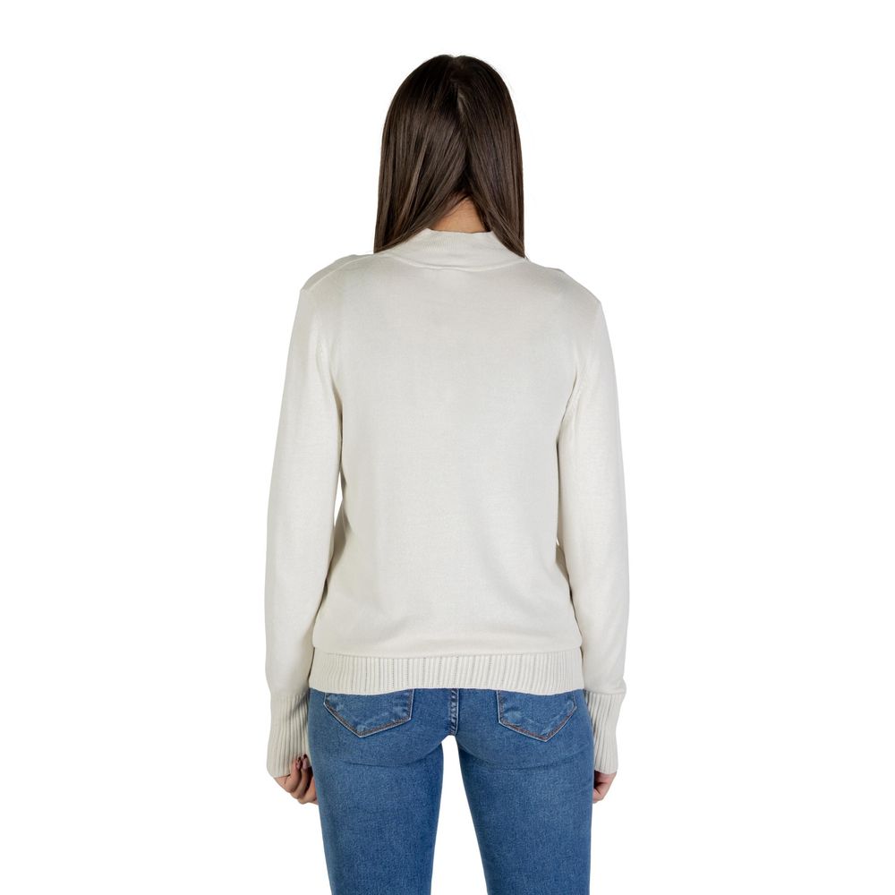 ICHI Beige Viscose Turtleneck 1728,71956299936,Beige,Clothing,ICHI,IT40|S,New with tags,Sweaters - Clothing,Turtlenecks - Sweaters - Clothing,Women