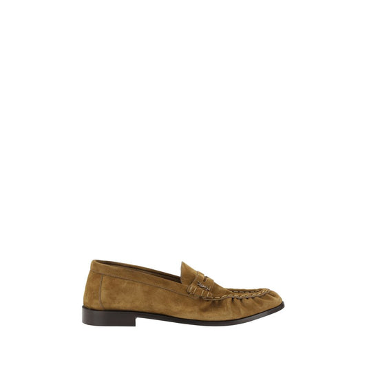 Saint Laurent Brown Calf Leather Bos Taurus Slip-On Loafers 1728,72470364320,Brown,EU41.5/US8.5,EU41/US8,EU42.5/US9.5,EU43.5/US10.5,EU43/US10,EU45/US12,Loafers - Shoes,Men,New with tags,Saint Laurent,Shoes,Slip-On Loafers - Loafers - Shoes