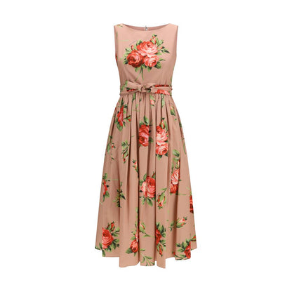 Dolce & Gabbana Multicolor Cotton Casual Dress