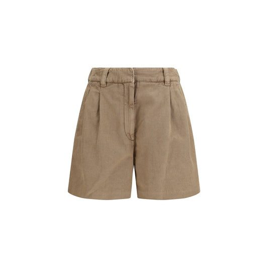 Brunello Cucinelli Beige Cotton Bermuda Shorts 1728,72470364320,Beige,Bermuda - Shorts - Clothing,Brunello Cucinelli,Clothing,IT40 | M,IT42 | L,IT44 | L,New with tags,Shorts - Clothing,Women