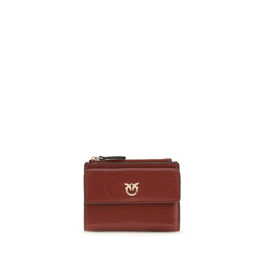 PINKO Bordeaux Calf Leather Bos Taurus Wallet 1728,72470364320,Accessories,Bordeaux,New with tags,PINKO,Wallets - Accessories,Wallets - Wallets - Accessories,Women