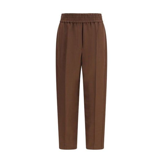 Brunello Cucinelli Brown Viscose Casual Pants 1728,72470364320,Brown,Brunello Cucinelli,Casual Pants - Pants - Clothing,Clothing,IT38 | S,IT40 | M,IT42 | L,New with tags,Pants - Clothing,Women