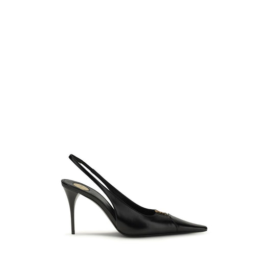 Saint Laurent Black Calf Leather Bos Taurus High Heel Pumps 1728,72470364320,Black,EU36.5/US6.5,EU36/US6,EU37.5/US7.5,EU38.5/US8.5,EU38/US8,EU40/US10,High Heel - Pumps - Shoes,New with tags,Pumps - Shoes,Saint Laurent,Shoes,Women
