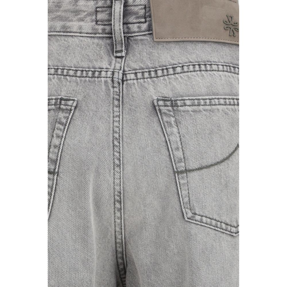Jacob Cohen Gray Cotton Relaxed Fit Jeans