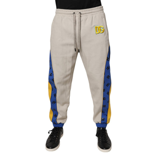Dolce & Gabbana Multicolor Cotton DG Jogger Sweatpants Pants 1728,67345645728,Athletic Pants - Pants - Clothing,Casual Pants - Pants - Clothing,Clothing,Dolce & Gabbana,IT50 | L,IT58 | XXL,IT60 | 3XL,Material: 87% Cotton 11% Polyester 2% Elastane,Men,Mult