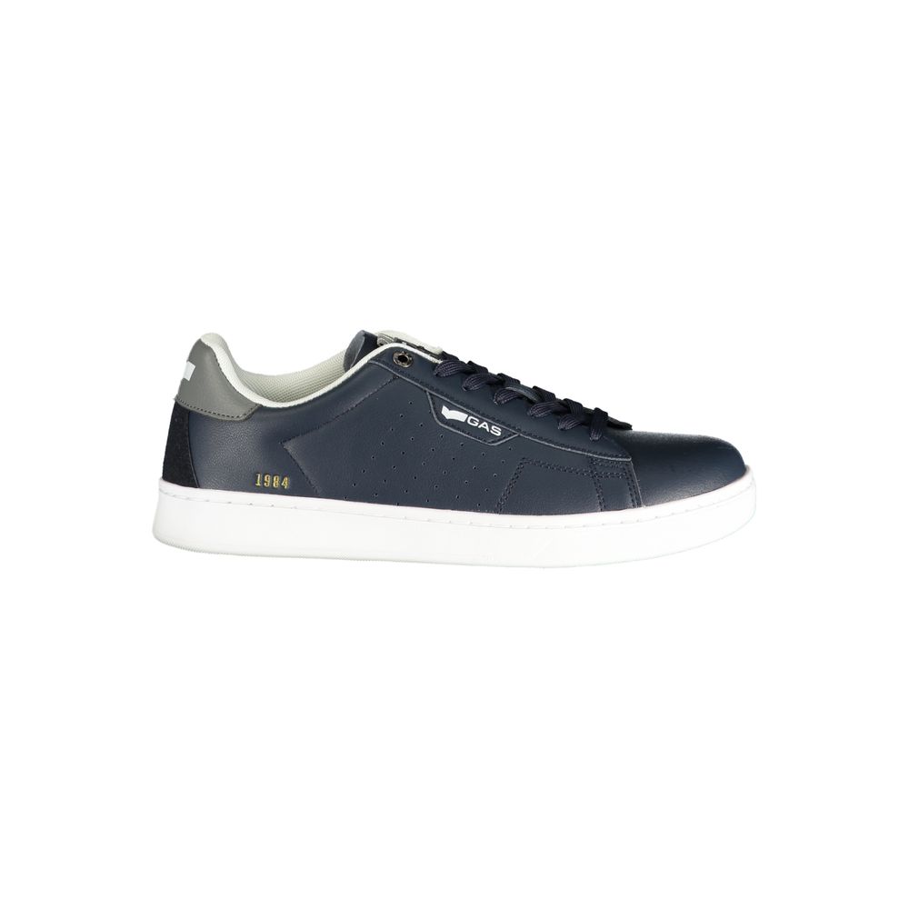 Gas Blue Polyurethane Men Sneaker 1728,67403481248,Athletic - Sneakers - Shoes,Blue,EU40/US7,EU41/US8,EU42/US9,EU43/US10,EU44/US11,EU45/US12,Gas,Men,New with tags,Shoes,Sneakers - Shoes