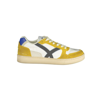 Gas White Polyester Men Sneaker