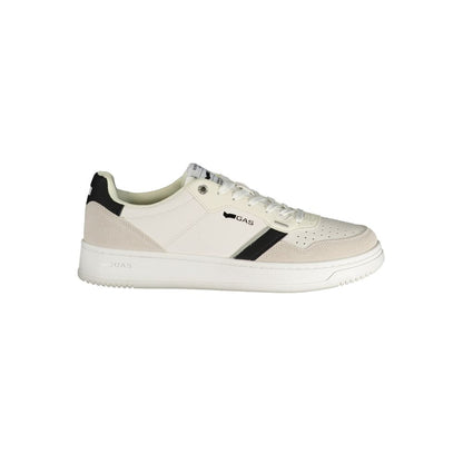 Gas White Polyester Athletic Sneakers 1728,67403481248,Athletic - Sneakers - Shoes,EU40/US7,EU41/US8,EU42/US9,EU43/US10,EU44/US11,EU45/US12,EU46,Gas,Men,New with tags,Shoes,Sneakers - Shoes,White