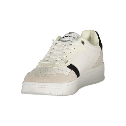 Gas White Polyester Athletic Sneakers 1728,67403481248,Athletic - Sneakers - Shoes,EU40/US7,EU41/US8,EU42/US9,EU43/US10,EU44/US11,EU45/US12,EU46,Gas,Men,New with tags,Shoes,Sneakers - Shoes,White