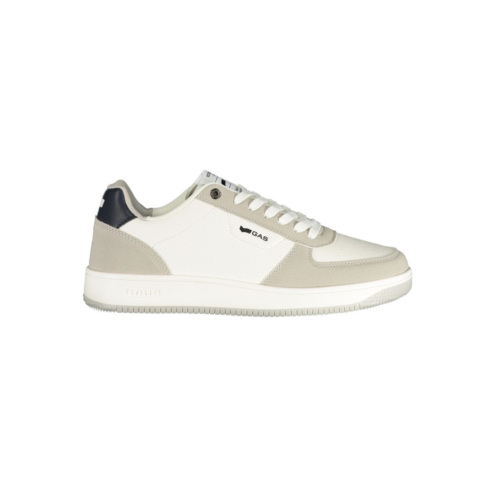 Gas Bianco Polyurethane Men Sneaker 1728,67403481248,Athletic - Sneakers - Shoes,EU40/US7,EU41/US8,EU42/US9,EU43/US10,EU44/US11,EU45/US12,EU46,Gas,Men,New with tags,Shoes,Sneakers - Shoes,White
