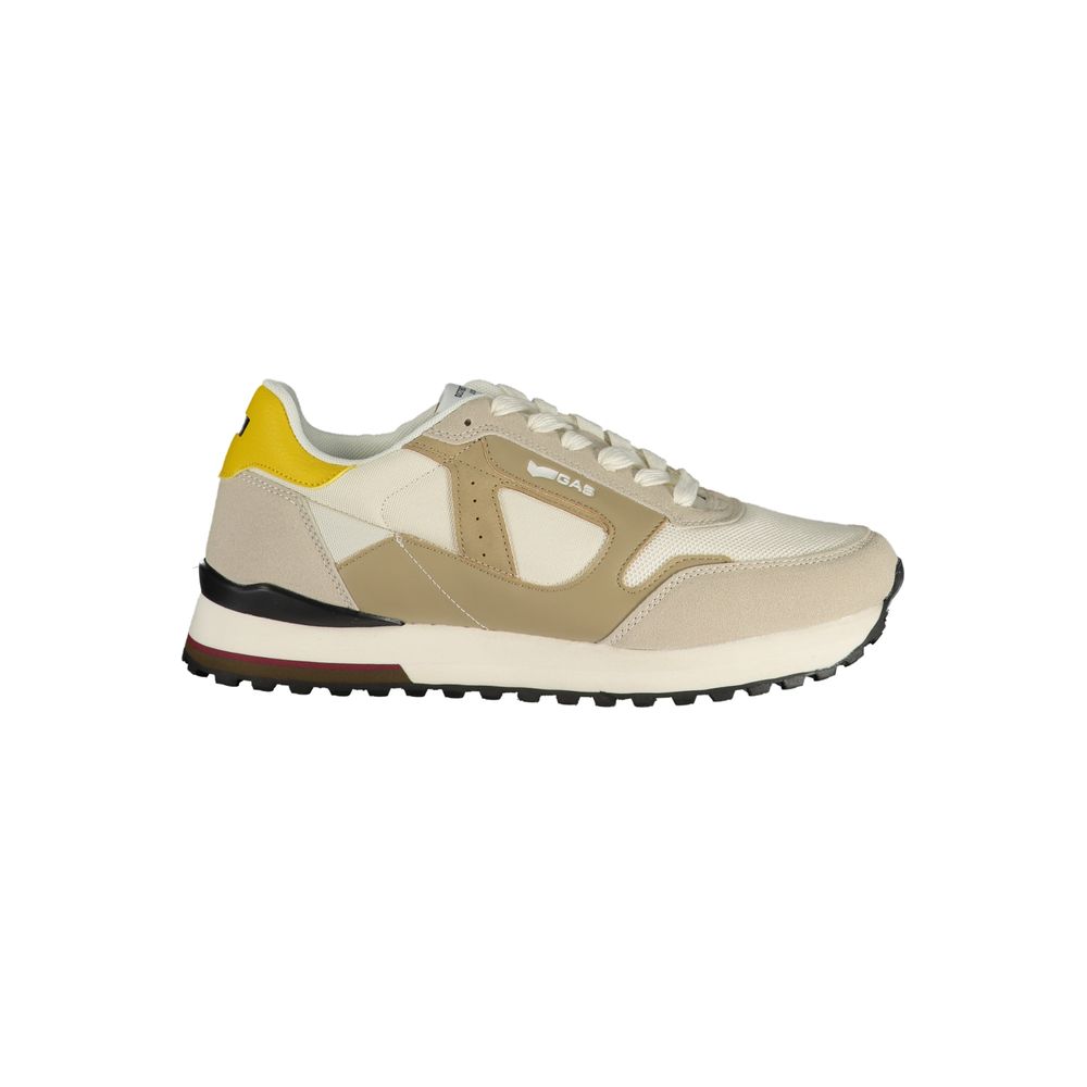 Gas Bianco Polyurethane Men Sneaker 1728,67403481248,Athletic - Sneakers - Shoes,EU40/US7,EU41/US8,EU42/US9,EU43/US10,EU44/US11,EU45/US12,Gas,Men,New with tags,Shoes,Sneakers - Shoes,White