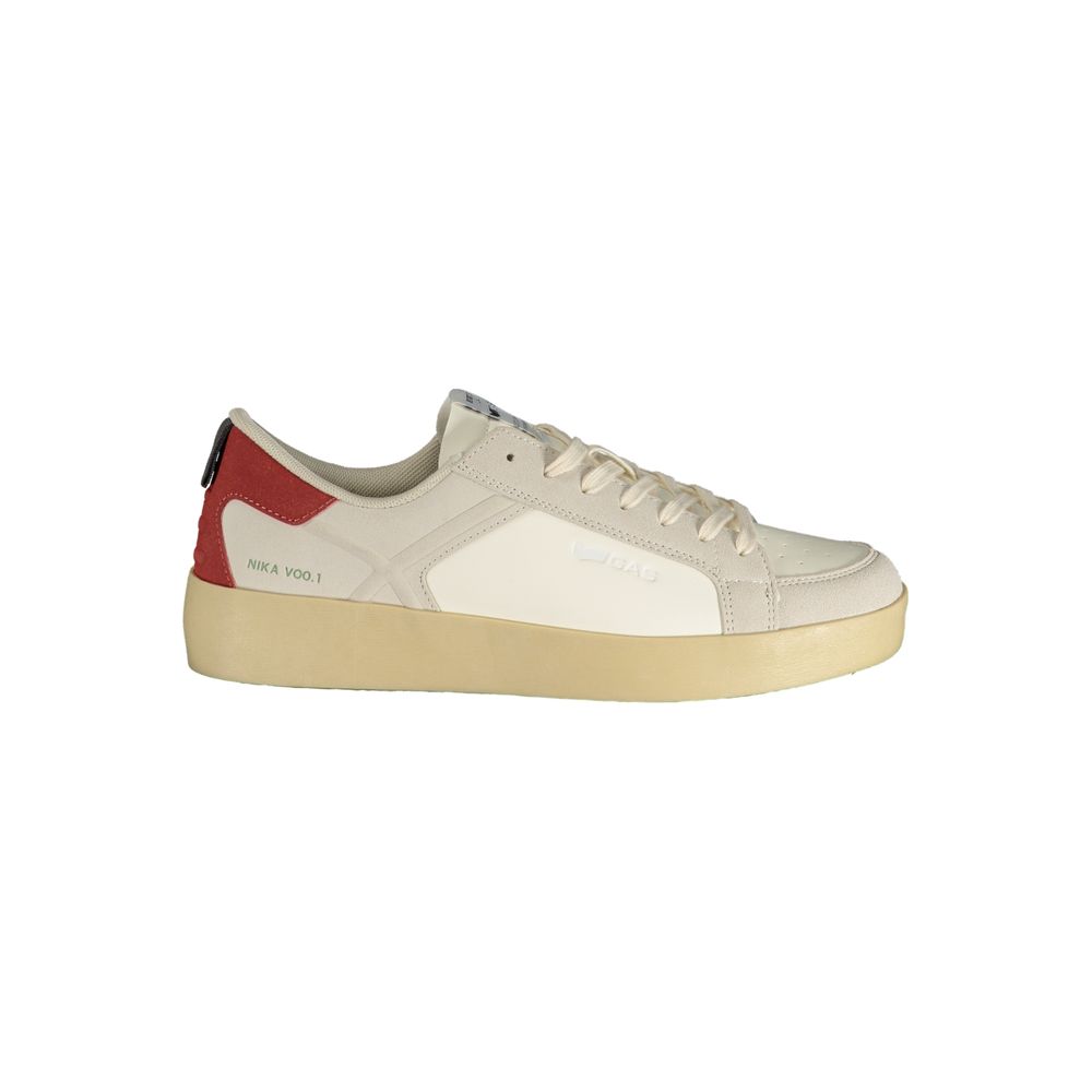 Gas White Polyurethane Men Sneaker 1728,67403481248,Athletic - Sneakers - Shoes,EU40/US7,EU41/US8,EU42/US9,EU43/US10,EU44/US11,EU45/US12,Gas,Men,New with tags,Shoes,Sneakers - Shoes,White