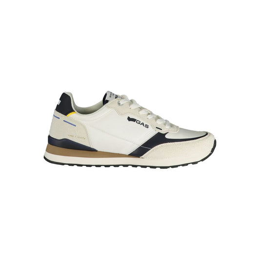 Gas White Polyurethane Men Sneaker 1728,67403481248,Athletic - Sneakers - Shoes,EU40/US7,EU41/US8,EU42/US9,EU43/US10,EU44/US11,EU45/US12,EU46,Gas,Men,New with tags,Shoes,Sneakers - Shoes,White