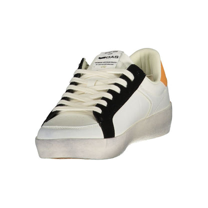 Gas White Polyurethane Men's Sneaker 1728,67403481248,Athletic - Sneakers - Shoes,EU40/US7,EU41/US8,EU42/US9,EU43/US10,EU44/US11,EU45/US12,Gas,Men,New with tags,Shoes,Sneakers - Shoes,White