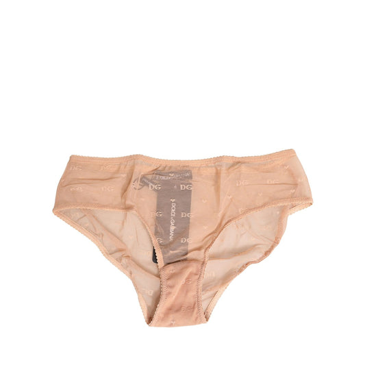Dolce & Gabbana Beige Lace Cheekini Lingerie Panty Brief Underwear