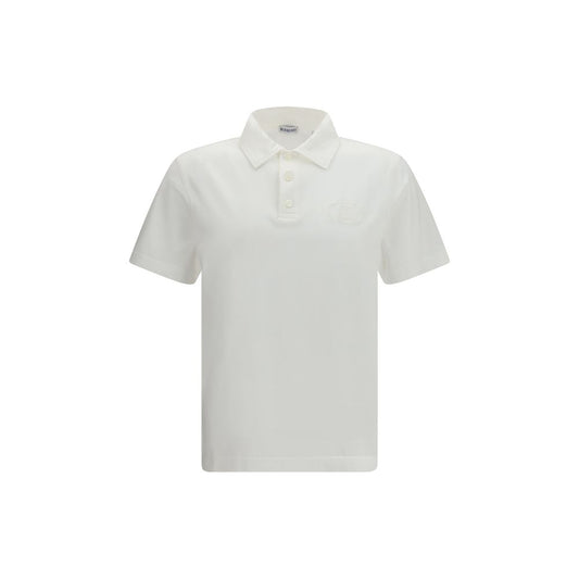 Burberry White Cotton Polo Shirt 1728,72470364320,Burberry,Clothing,L,M,Men,New with tags,Polo Shirts - T-Shirts - Clothing,S,T-Shirts - Clothing,White