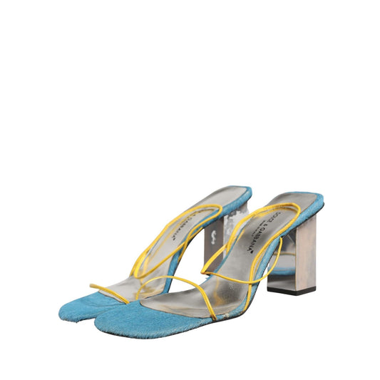 Dolce & Gabbana Multicolor Leather Block Heels Sandals Shoes 1728,67345645728,Dolce & Gabbana,EU39/US8.5,EU40/US9.5,Material: Leather,Multicolor,Preowned / Defect,Sandals - Shoes,Shoes,Strap-Ons - Sandals - Shoes,Women