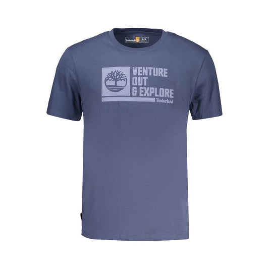 Timberland Blue Cotton Men's T-Shirt