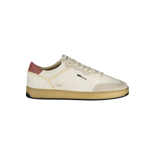 Gas White Polyurethane Men Sneaker 1728,67403481248,Athletic - Sneakers - Shoes,EU40/US7,EU41/US8,EU42/US9,EU43/US10,EU44/US11,EU45/US12,Gas,Men,New with tags,Shoes,Sneakers - Shoes,White