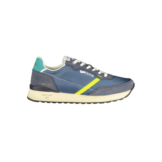 Gas Blue Polyester Men Sneaker 1728,67403481248,Athletic - Sneakers - Shoes,Blue,EU40/US7,EU41/US8,EU42/US9,EU43/US10,EU44/US11,EU45/US12,Gas,Men,New with tags,Shoes,Sneakers - Shoes