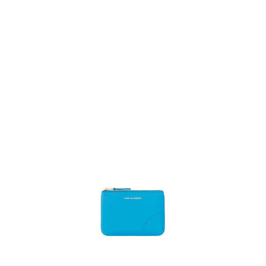 Comme Des Garçons Blue Calf Leather Bos Taurus Wallet