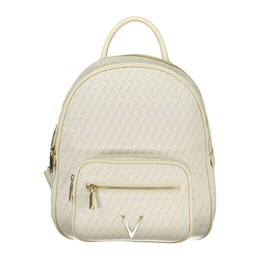 Mario Valentino Beige Polyurethane Women's Backpack