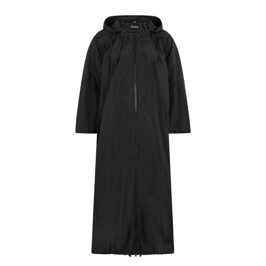 Herno Black Polyester Coat