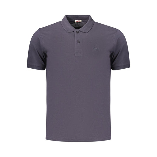 Rifle Blue Cotton Men's Polo