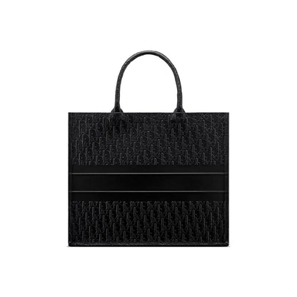 Dior Black Calfskin Tote Bag