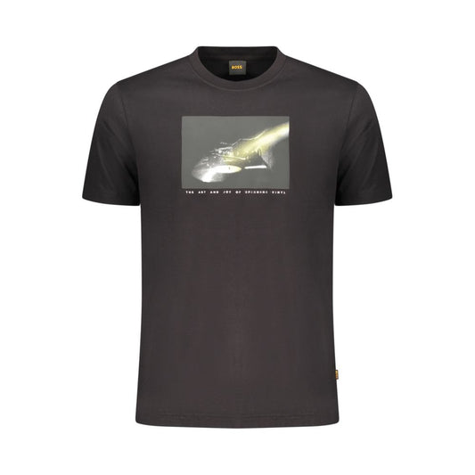 Hugo Boss Black Cotton Men's T-Shirt