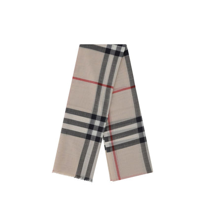 Burberry Beige Wool Oves Aries Scarf