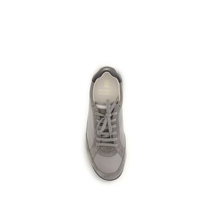 Brunello Cucinelli Gray Deer Sneakers