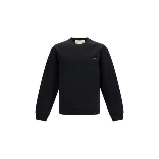 Valentino Black Cotton Sweatshirt