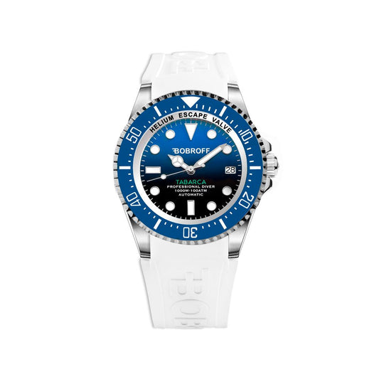 Bobroff White Rubber Sport Watch