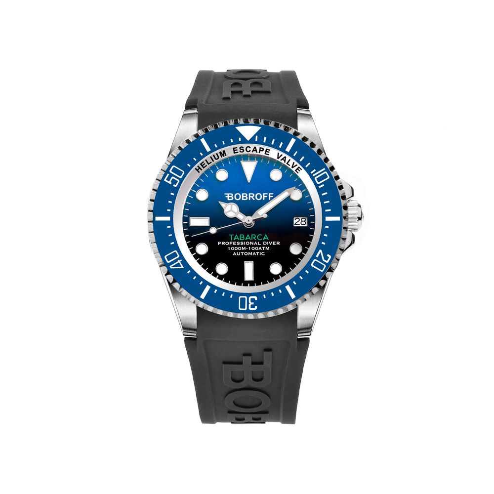 Bobroff Black Rubber Sport Watch