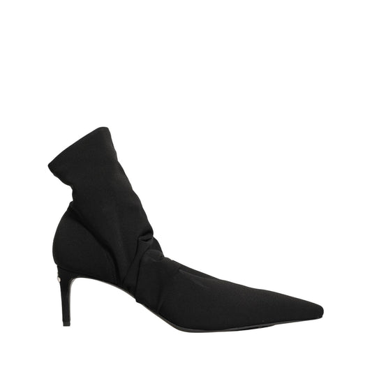 Dolce & Gabbana Black Stretch Socks Heels Ankle Boots Shoes