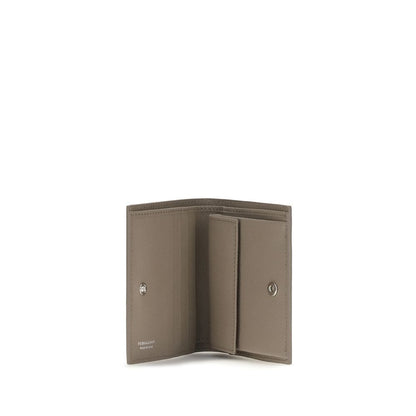 Ferragamo Beige The Gancini Wallet