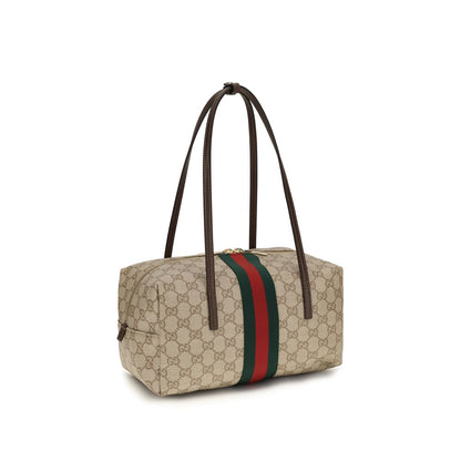 Gucci Beige Cotton Shoulder Bag